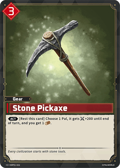 Stone Pickaxe [EBP01-022] (Dawn of Palpagos - C) - Nick Nack's Full Frontal Attack