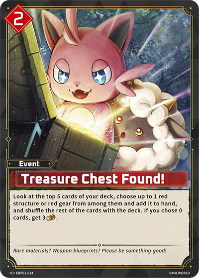 Treasure Chest Found! [EBP01-024] (Dawn of Palpagos - C) - Nick Nack's Full Frontal Attack