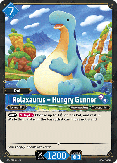 Relaxaurus – Hungry Gunner [EBP01-026] (Dawn of Palpagos - RR)