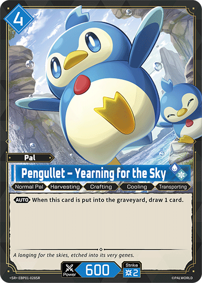 Pengullet – Yearning for the Sky [EBP01-028SR] (Dawn of Palpagos - SR) - Nick Nack's Full Frontal Attack