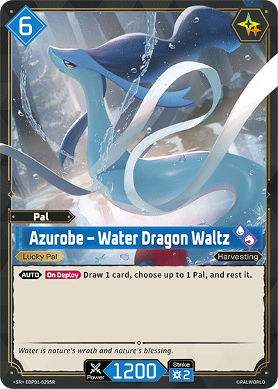 Azurobe – Water Dragon Waltz [EBP01-029SR] (Dawn of Palpagos - SR) - Nick Nack's Full Frontal Attack