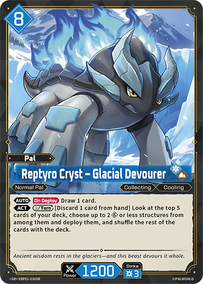 Reptyro Cryst – Glacial Devourer [EBP01-030SR] (Dawn of Palpagos - SR)