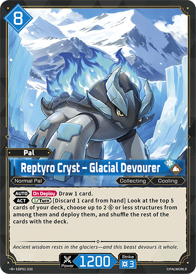 Reptyro Cryst – Glacial Devourer [EBP01-030] (Dawn of Palpagos - R)
