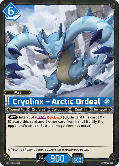 Cryolinx – Arctic Ordeal [EBP01-038] (Dawn of Palpagos - C) Palworld TCG