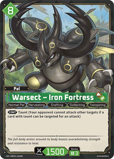 Warsect – Iron Fortress [EBP01-054SR] (Dawn of Palpagos - SR)