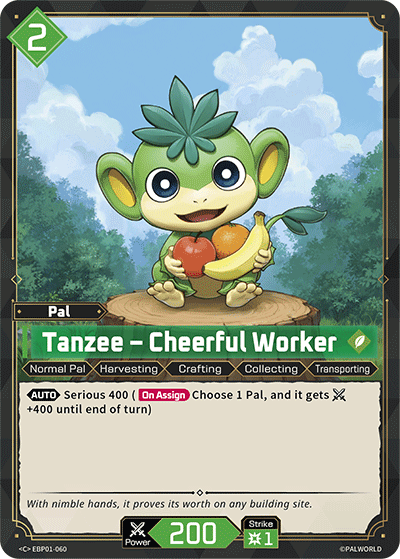 Tanzee – Cheerful Worker [EBP01-060] (Dawn of Palpagos - C) - Nick Nack's Full Frontal Attack