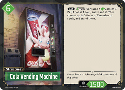 Cola Vending Machine [EBP01-064SR] (Dawn of Palpagos - SR) - Nick Nack's Full Frontal Attack