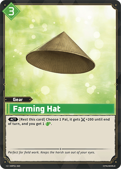 Farming Hat [EBP01-069] (Dawn of Palpagos - C) - Nick Nack's Full Frontal Attack