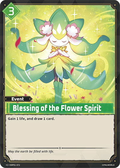 Blessing of the Flower Spirit [EBP01-072] (Dawn of Palpagos - C) - Nick Nack's Full Frontal Attack