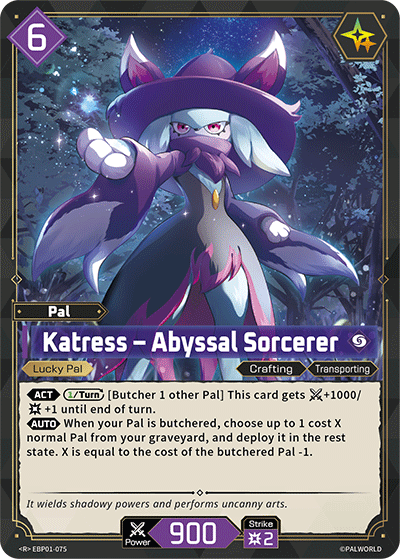 Katress – Abyssal Sorcerer [EBP01-075] (Dawn of Palpagos - R)
