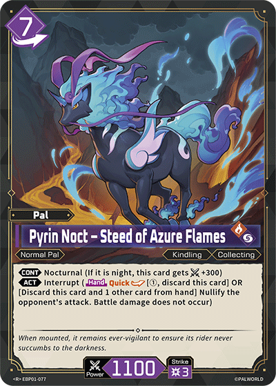 Pyrin Noct – Steed of Azure Flames [EBP01-077] (Dawn of Palpagos - R) Palworld