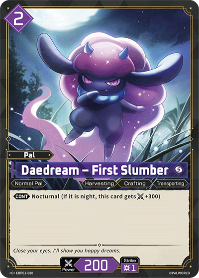 Daedream – First Slumber [EBP01-080] (Dawn of Palpagos - C) Palworld TCG