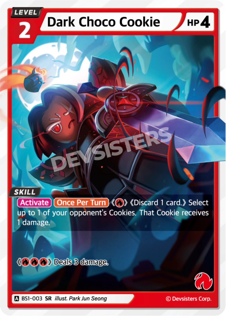 Dark Choco Cookie - [BS1 - 003] (Brave Beginning - SR) Near Mint - Nick Nack's Full Frontal Attack