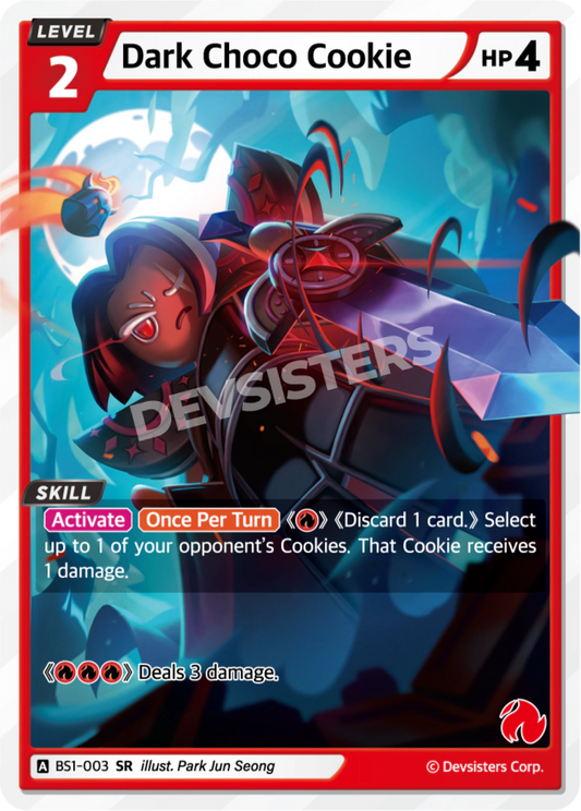 Dark Choco Cookie - [BS1 - 003] (Brave Beginning - SR) Near Mint - Nick Nack's Full Frontal Attack