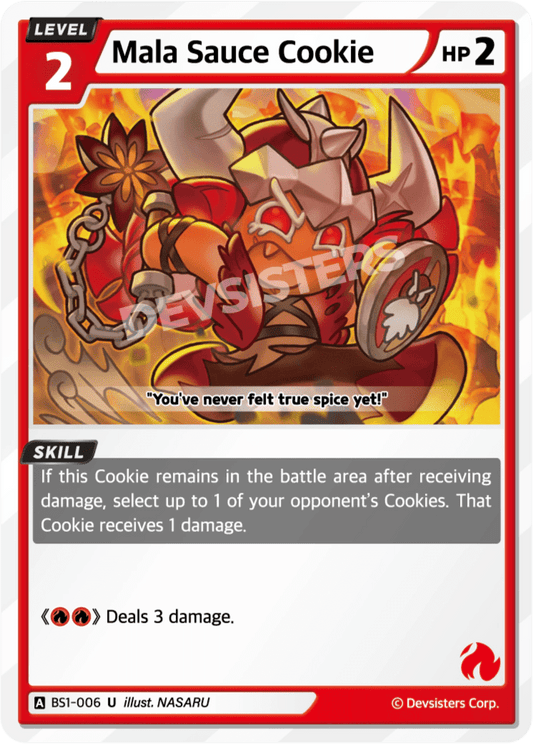 Mala Sauce Cookie - [BS1 - 006] (Brave Beginning - UC) Near Mint - Nick Nack's Full Frontal Attack
