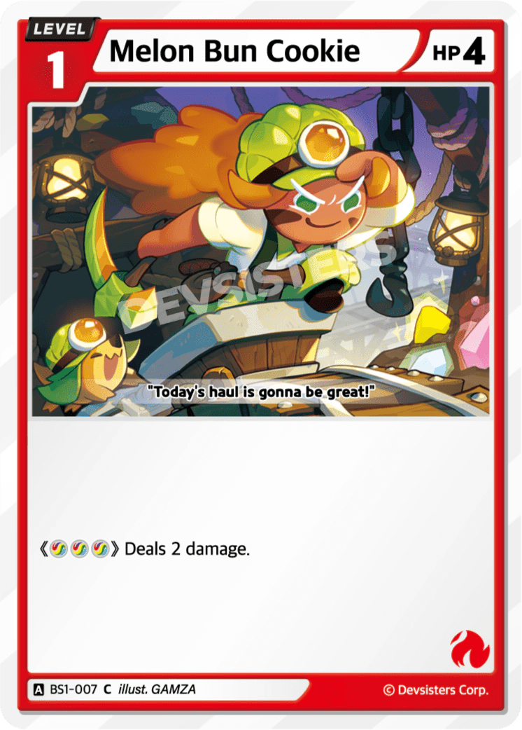 Melon Bun Cookie - [BS1 - 007] (Brave Beginning - C) Near Mint - Nick Nack's Full Frontal Attack