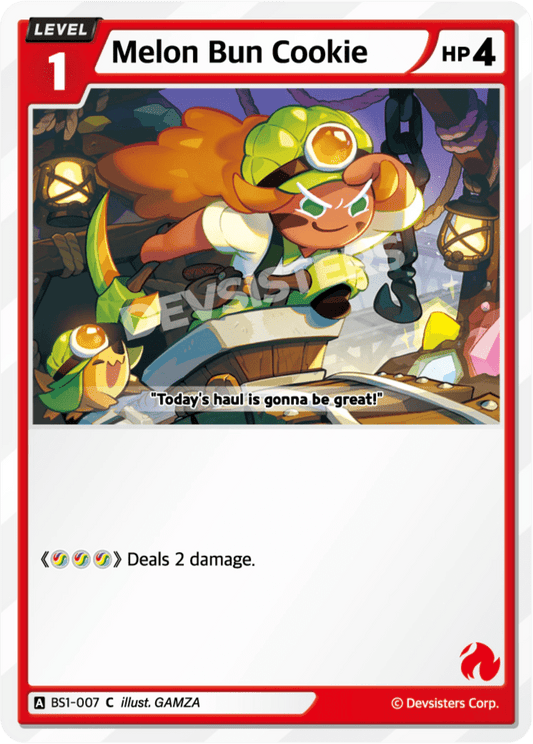 Melon Bun Cookie - [BS1 - 007] (Brave Beginning - C) Near Mint - Nick Nack's Full Frontal Attack
