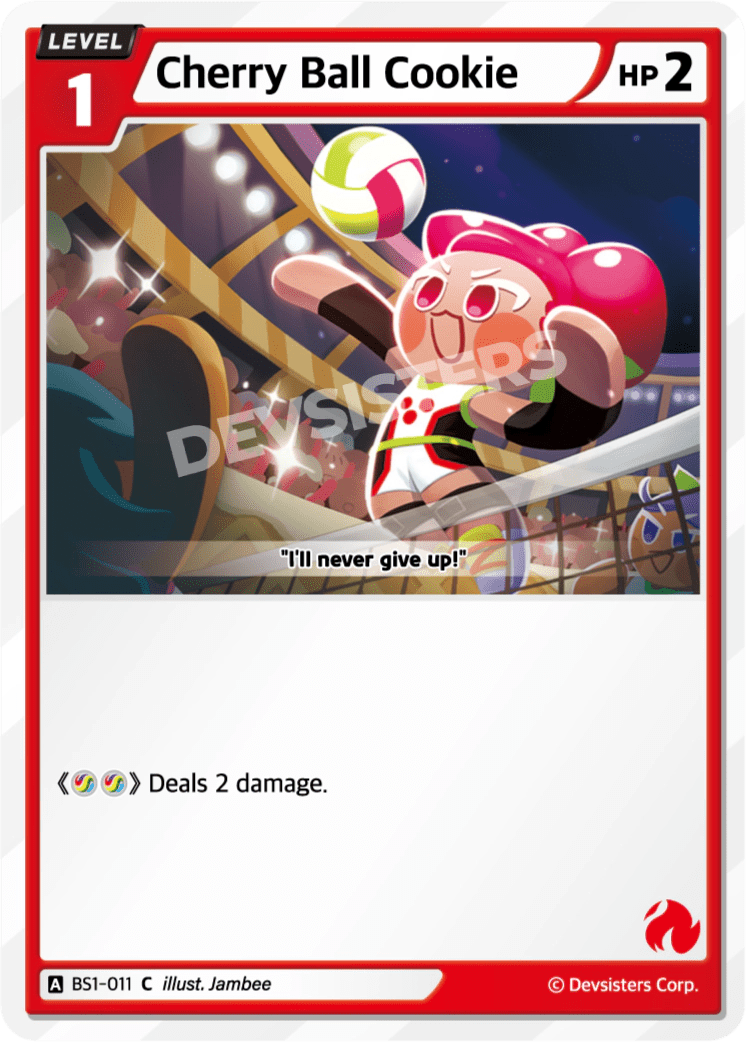 Cherry Ball Cookie - [BS1 - 011] (Brave Beginning - C) Near Mint - Nick Nack's Full Frontal Attack