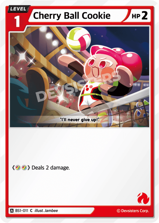 Cherry Ball Cookie - [BS1 - 011] (Brave Beginning - C) Near Mint - Nick Nack's Full Frontal Attack