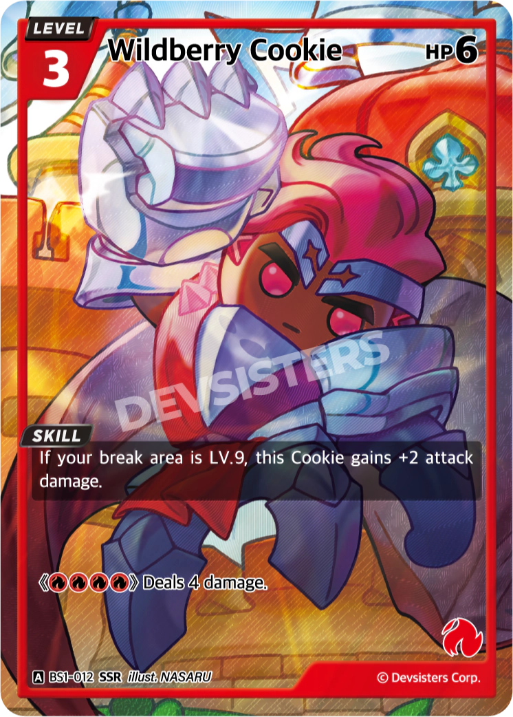 Wildberry Cookie - [BS1 - 012] (Brave Beginning - SSR) Near Mint - Nick Nack's Full Frontal Attack