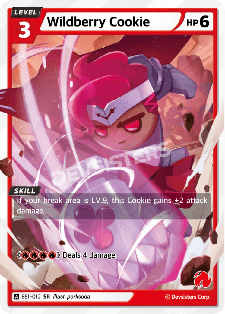 Wildberry Cookie - [BS1 - 012] (Brave Beginning - SR) Near Mint - Nick Nack's Full Frontal Attack