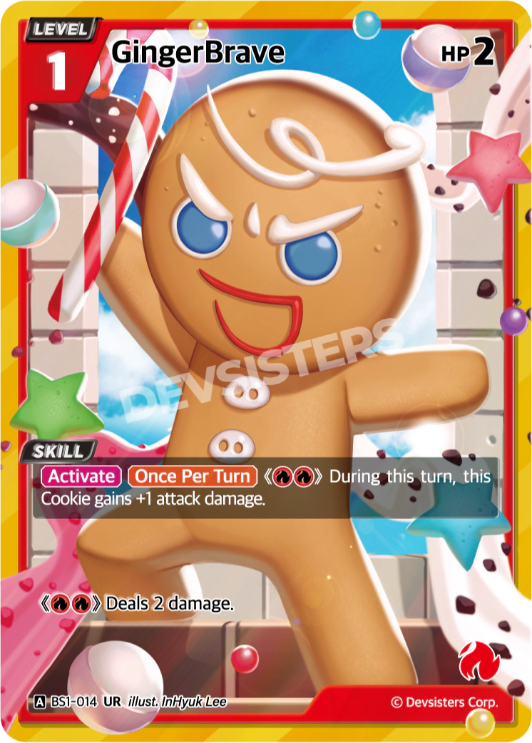 Gingerbrave - [BS1 - 014] (Brave Beginning - UR) Near Mint - Nick Nack's Full Frontal Attack