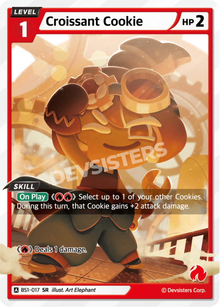 Croissant Cookie - [BS1 - 017] (Brave Beginning - SR) Near Mint - Nick Nack's Full Frontal Attack