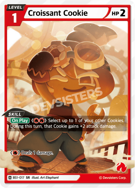 Croissant Cookie - [BS1 - 017] (Brave Beginning - SR) Near Mint - Nick Nack's Full Frontal Attack