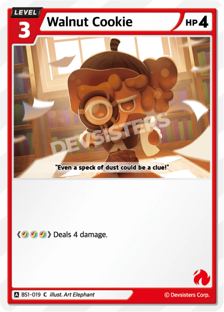 Walnut Cookie - [BS1 - 019] (Brave Beginning - C) Near Mint - Nick Nack's Full Frontal Attack
