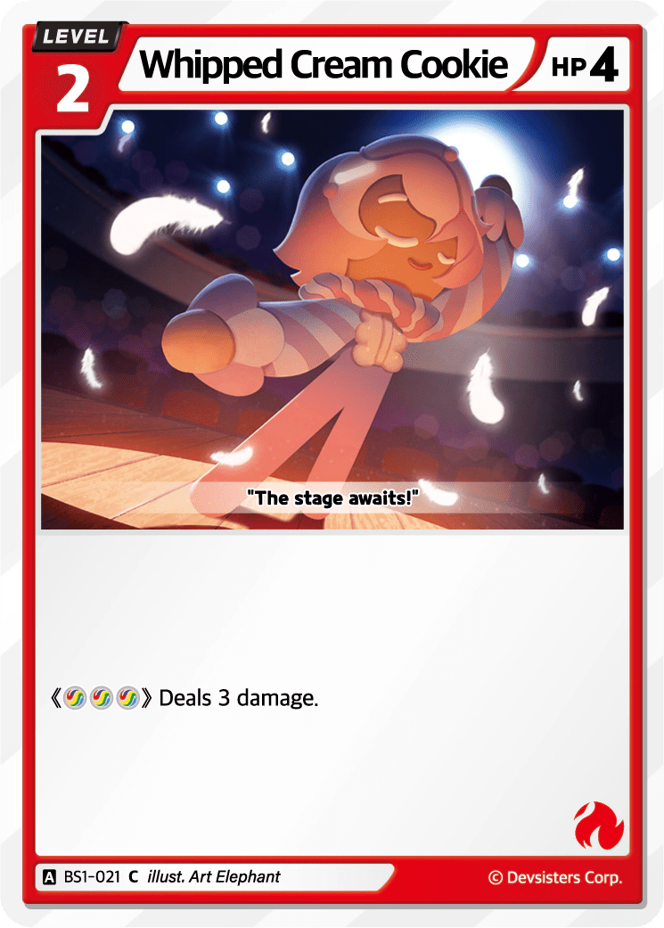 Whipped Cream Cookie - [BS1 - 021] (Brave Beginning - C) Near Mint - Nick Nack's Full Frontal Attack