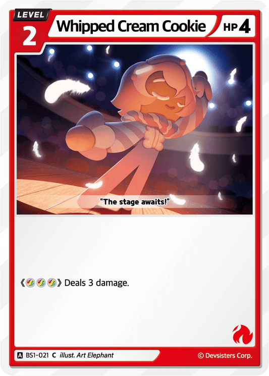 Whipped Cream Cookie - [BS1 - 021] (Brave Beginning - C) Near Mint - Nick Nack's Full Frontal Attack