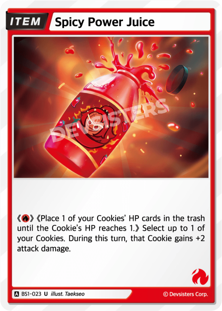 Spicy Power Juice - [BS1 - 023] (Brave Beginning - UC) Near Mint - Nick Nack's Full Frontal Attack