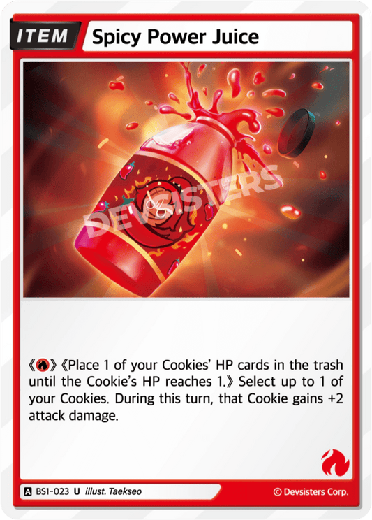 Spicy Power Juice - [BS1 - 023] (Brave Beginning - UC) Near Mint - Nick Nack's Full Frontal Attack
