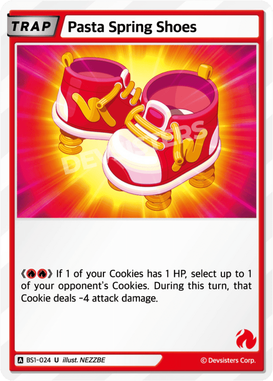 Pasta Spring Shoes - [BS1 - 024] (Brave Beginning - UC) Near Mint - Nick Nack's Full Frontal Attack
