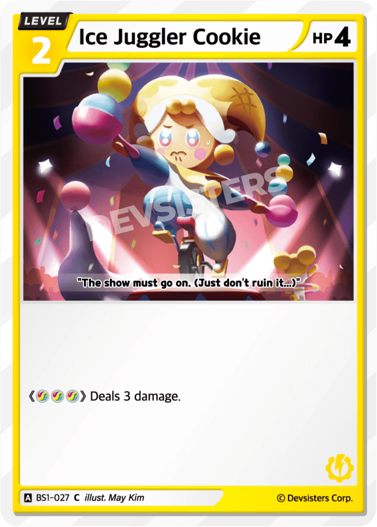 Ice Juggler Cookie - [BS1 - 027] (Brave Beginning - C) Near Mint - Nick Nack's Full Frontal Attack