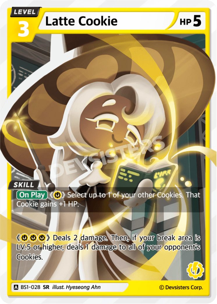 Latte Cookie - [BS1 - 028] (Brave Beginning - SR) Near Mint - Nick Nack's Full Frontal Attack