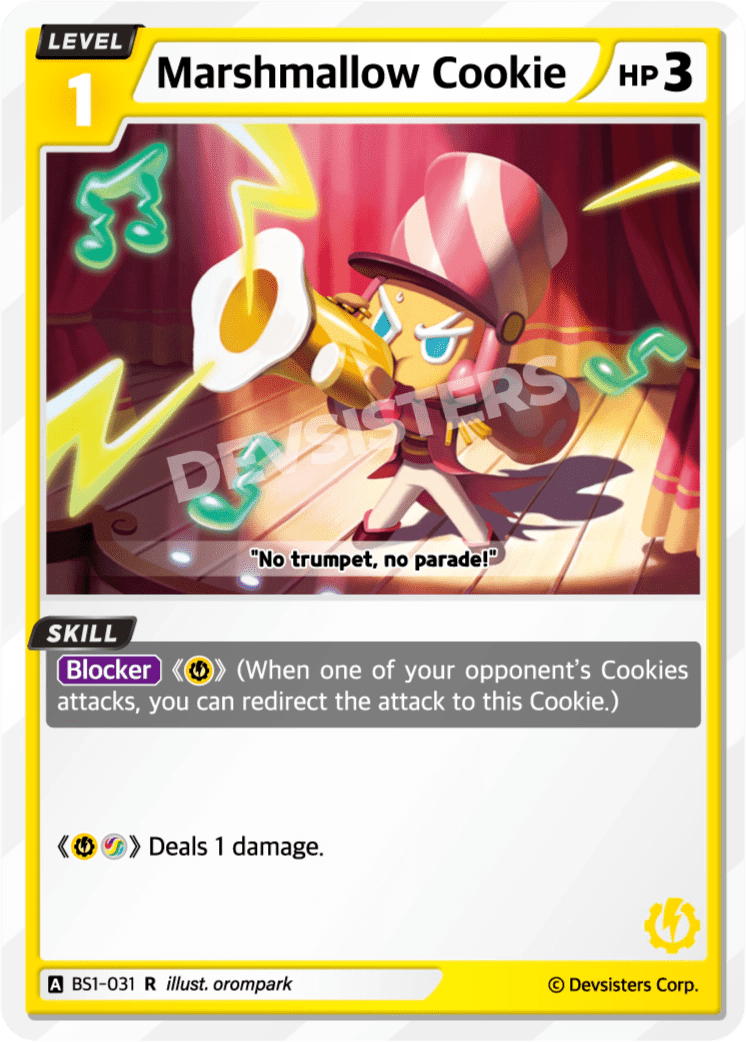 Marshmallow Cookie - [BS1 - 031] (Brave Beginning - R) Near Mint - Nick Nack's Full Frontal Attack