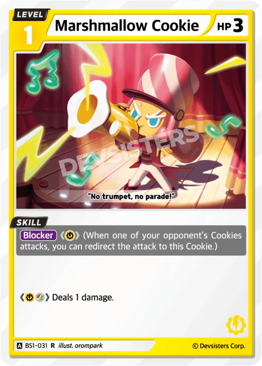 Marshmallow Cookie - [BS1 - 031] (Brave Beginning - R) Near Mint - Nick Nack's Full Frontal Attack