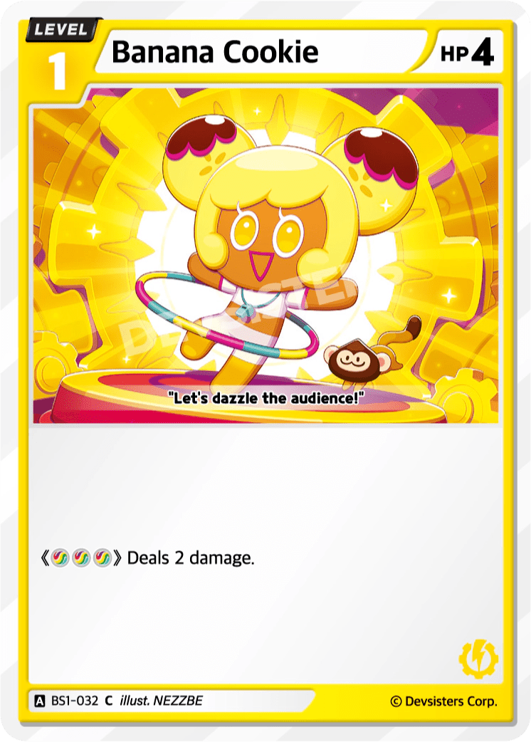 Banana Cookie - [BS1 - 032] (Brave Beginning - C) Near Mint - Nick Nack's Full Frontal Attack