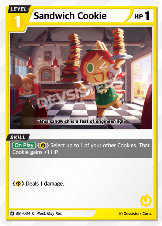 Sandwich Cookie - [BS1 - 034] (Brave Beginning - C) Near Mint - Nick Nack's Full Frontal Attack