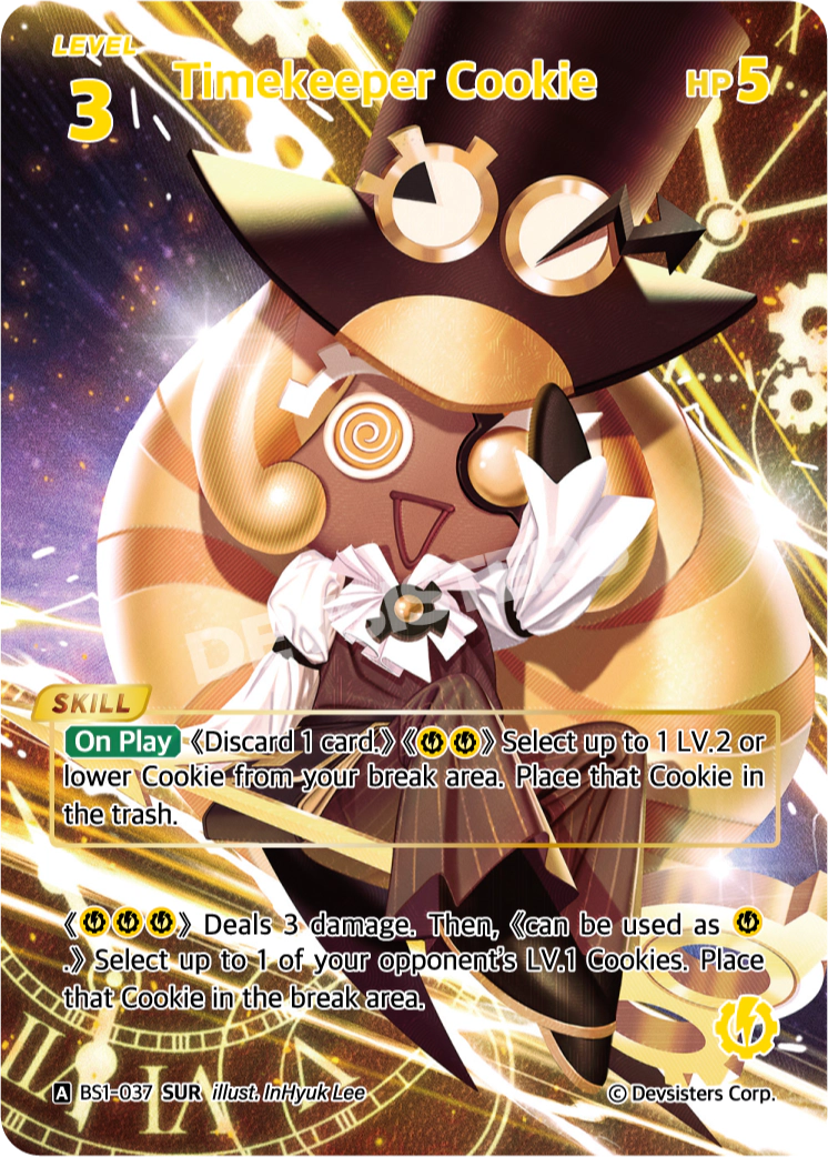 Timekeeper Cookie - [BS1 - 037] (Brave Beginning - SUR) Near Mint - Nick Nack's Full Frontal Attack