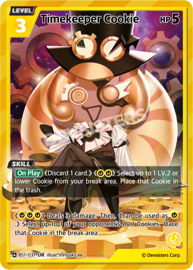 Timekeeper Cookie - [BS1 - 037] (Brave Beginning - UR) Near Mint - Nick Nack's Full Frontal Attack