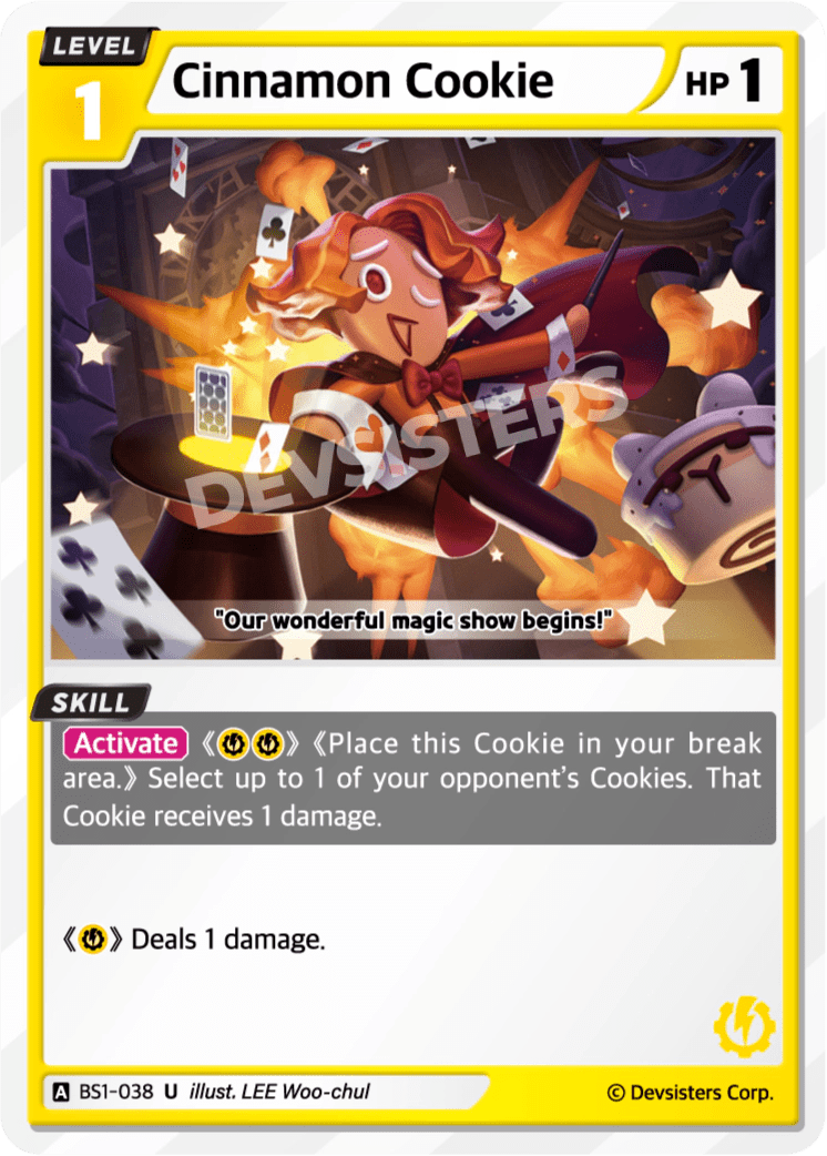 Cinnamon Cookie - [BS1 - 038] (Brave Beginning - UC) Near Mint - Nick Nack's Full Frontal Attack
