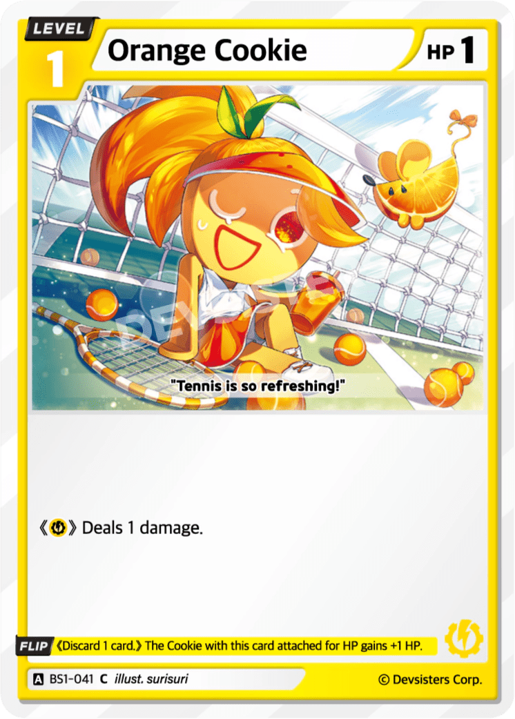 Orange Cookie - [BS1 - 041] (Brave Beginning - C) Near Mint - Nick Nack's Full Frontal Attack