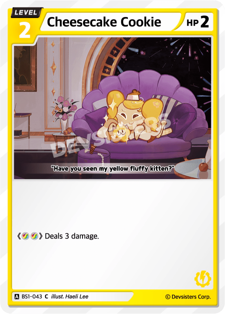 Cheesecake Cookie - [BS1 - 043] (Brave Beginning - C) Near Mint - Nick Nack's Full Frontal Attack