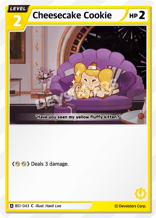 Cheesecake Cookie - [BS1 - 043] (Brave Beginning - C) Near Mint - Nick Nack's Full Frontal Attack