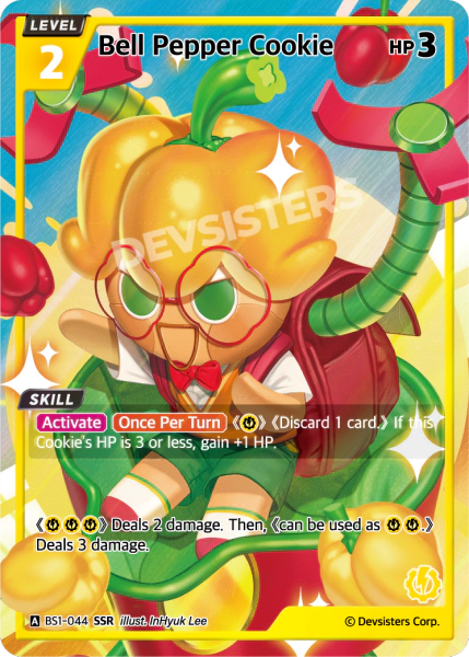 Bell Pepper Cookie - [BS1 - 044] (Brave Beginning - SSR) Near Mint - Nick Nack's Full Frontal Attack