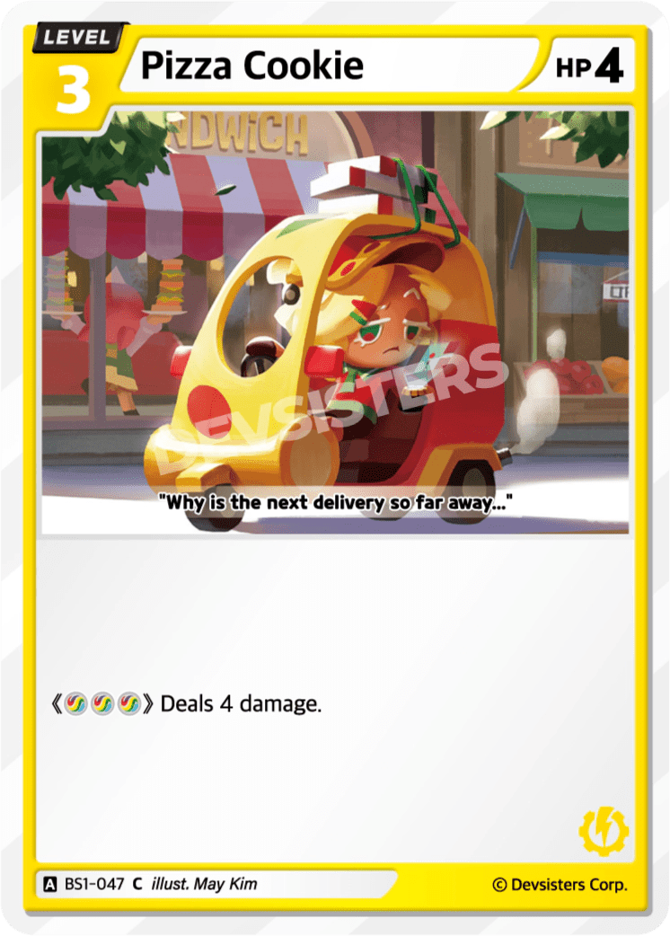 Pizza Cookie - [BS1 - 047] (Brave Beginning - C) Near Mint - Nick Nack's Full Frontal Attack