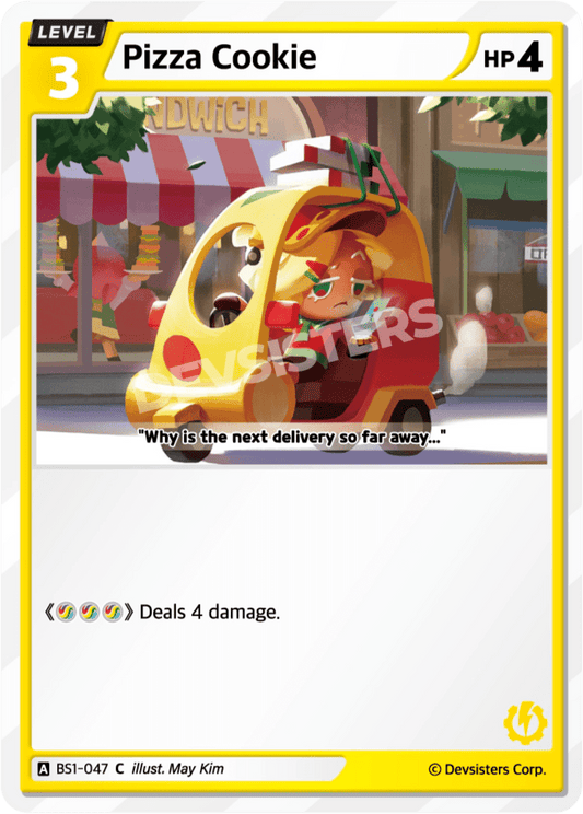 Pizza Cookie - [BS1 - 047] (Brave Beginning - C) Near Mint - Nick Nack's Full Frontal Attack