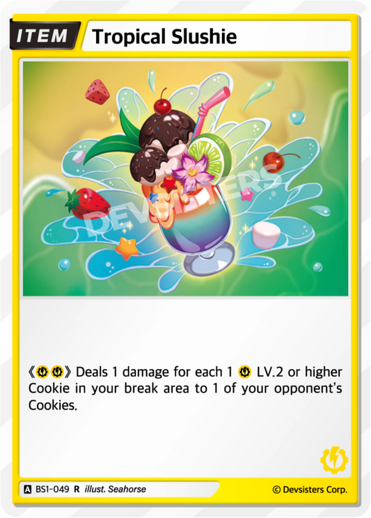 Tropical Slushie - [BS1 - 049] (Brave Beginning - R) Near Mint - Nick Nack's Full Frontal Attack